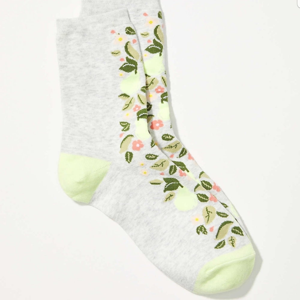 Loft Pear Garden Crew Socks One size fits most
